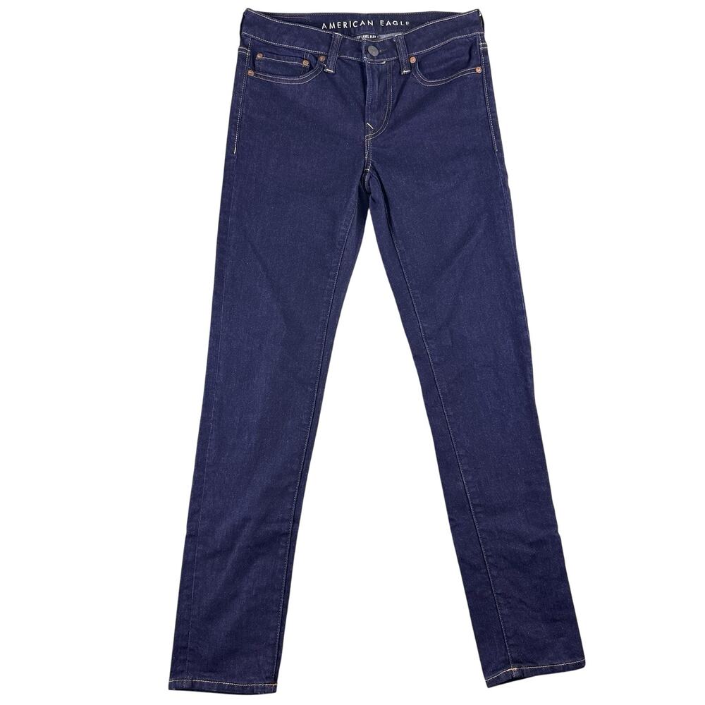 American Eagle Jeans Mens 28x32 Skinny Next‎ Level Stretch Dark Blue Denim